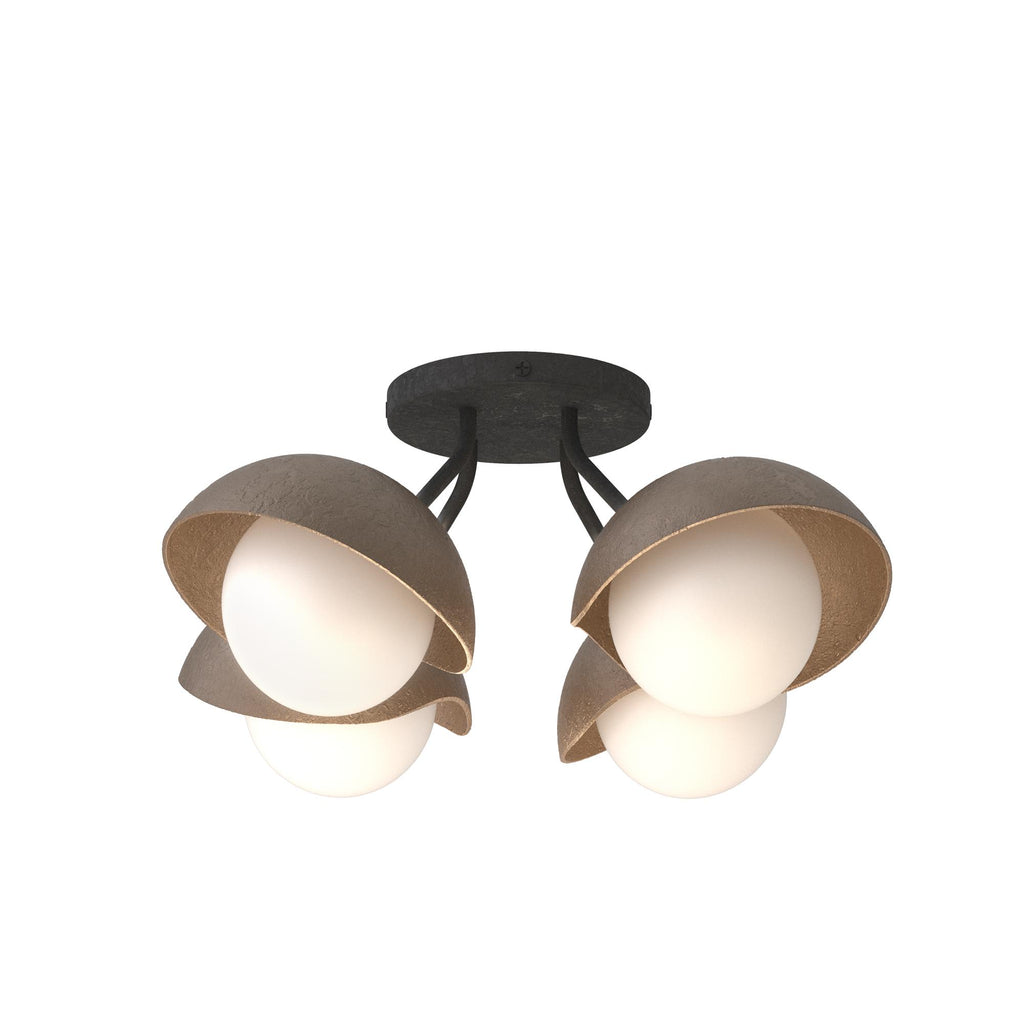 Hubbardton Forge Brooklyn 4-Light Single Shade Semi-Flush