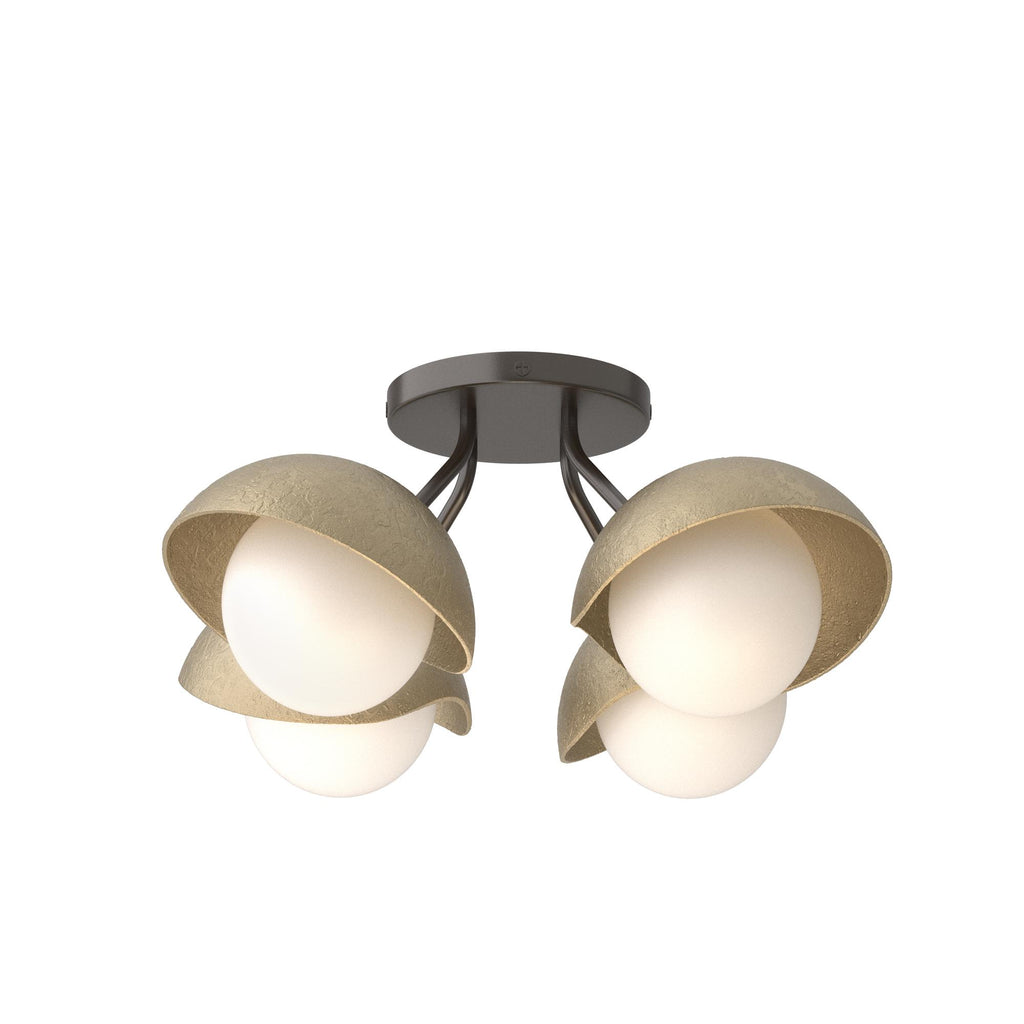 Hubbardton Forge Brooklyn 4-Light Single Shade Semi-Flush