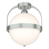 Hubbardton Forge Vintage Platinum Opal Glass (Gg) Atlas Semi-Flush