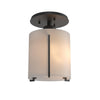 Hubbardton Forge Black Opal Glass (Gg) Exos Round Semi-Flush