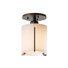 Hubbardton Forge Natural Iron Opal Glass (Gg) Exos Round Semi-Flush