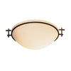 Hubbardton Forge Natural Iron Opal Glass (Gg) Moonband Semi-Flush