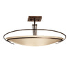 Hubbardton Forge Dark Smoke Opal Glass (Gg) Mackintosh Semi-Flush