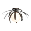 Hubbardton Forge Dark Smoke Opal Glass (Gg) Dahlia Semi-Flush