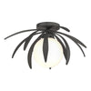 Hubbardton Forge Natural Iron Opal Glass (Gg) Dahlia Semi-Flush