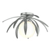 Hubbardton Forge Vintage Platinum Opal Glass (Gg) Dahlia Semi-Flush