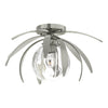 Hubbardton Forge Sterling Water Glass (Ll) Dahlia Semi-Flush