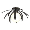 Hubbardton Forge Oil Rubbed Bronze Opal Glass (Gg) Dahlia Semi-Flush