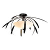 Hubbardton Forge Black Opal Glass (Gg) Dahlia Medium Semi-Flush