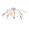 Hubbardton Forge Sterling Opal Glass (Gg) Dahlia Medium Semi-Flush