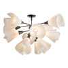 Hubbardton Forge Natural Iron Spun Frost (Sh) Mobius 12-Light Semi-Flush