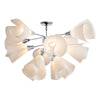 Hubbardton Forge Vintage Platinum Spun Frost (Sh) Mobius 12-Light Semi-Flush