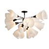 Hubbardton Forge Oil Rubbed Bronze Spun Frost (Sh) Mobius 12-Light Semi-Flush