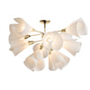 Hubbardton Forge Modern Brass Spun Frost (Sh) Mobius 12-Light Semi-Flush