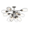 Hubbardton Forge Dark Smoke Clear Glass (Zm) Ensemble 12-Light Semi-Flush