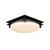 Hubbardton Forge Black Opal Glass (Gg) Banded Semi-Flush