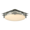 Hubbardton Forge Sterling Opal Glass (Gg) Banded Semi-Flush