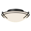 Hubbardton Forge Black Opal Glass (Gg) Presidio Tryne Flush Mount