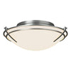 Hubbardton Forge Vintage Platinum Opal Glass (Gg) Presidio Tryne Flush Mount