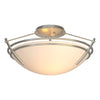 Hubbardton Forge Vintage Platinum Opal Glass (Gg) Presidio Tryne Small Semi-Flush