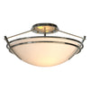 Hubbardton Forge Sterling Opal Glass (Gg) Presidio Tryne Small Semi-Flush