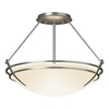 Hubbardton Forge Vintage Platinum Opal Glass (Gg) Presidio Tryne Semi-Flush