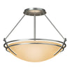 Hubbardton Forge Vintage Platinum Sand Glass (Ss) Presidio Tryne Semi-Flush