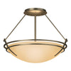 Hubbardton Forge Soft Gold Sand Glass (Ss) Presidio Tryne Semi-Flush