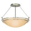 Hubbardton Forge Sterling Sand Glass (Ss) Presidio Tryne Semi-Flush