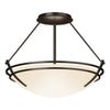 Hubbardton Forge Oil Rubbed Bronze Opal Glass (Gg) Presidio Tryne Semi-Flush