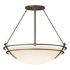 Hubbardton Forge Dark Smoke Opal Glass (Gg) Presidio Tryne Large Semi-Flush