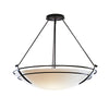 Hubbardton Forge Black Opal Glass (Gg) Presidio Tryne Large Semi-Flush