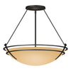 Hubbardton Forge Black Sand Glass (Ss) Presidio Tryne Large Semi-Flush