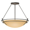 Hubbardton Forge Natural Iron Sand Glass (Ss) Presidio Tryne Large Semi-Flush