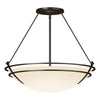 Hubbardton Forge Oil Rubbed Bronze Opal Glass (Gg) Presidio Tryne Large Semi-Flush