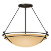 Hubbardton Forge Oil Rubbed Bronze Sand Glass (Ss) Presidio Tryne Large Semi-Flush