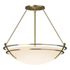 Hubbardton Forge Modern Brass Opal Glass (Gg) Presidio Tryne Large Semi-Flush