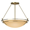 Hubbardton Forge Modern Brass Sand Glass (Ss) Presidio Tryne Large Semi-Flush