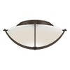 Hubbardton Forge Bronze Opal Glass (Gg) Compass Flush Mount