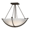 Hubbardton Forge Bronze Opal Glass (Gg) Compass Small Semi-Flush