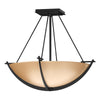 Hubbardton Forge Black Sand Glass (Ss) Compass Small Semi-Flush