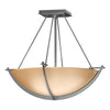 Hubbardton Forge Vintage Platinum Sand Glass (Ss) Compass Small Semi-Flush