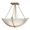 Hubbardton Forge Modern Brass Opal Glass (Gg) Compass Small Semi-Flush