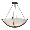 Hubbardton Forge Bronze Opal Glass (Gg) Compass Large Semi-Flush