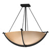 Hubbardton Forge Black Sand Glass (Ss) Compass Large Semi-Flush