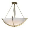 Hubbardton Forge Modern Brass Opal Glass (Gg) Compass Large Semi-Flush