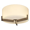 Hubbardton Forge Bronze Opal Glass (Gg) Axis Flush Mount