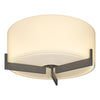 Hubbardton Forge Natural Iron Opal Glass (Gg) Axis Flush Mount