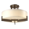 Hubbardton Forge Bronze Opal Glass (Gg) Axis Semi-Flush