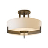 Hubbardton Forge Dark Smoke Opal Glass (Gg) Axis Semi-Flush